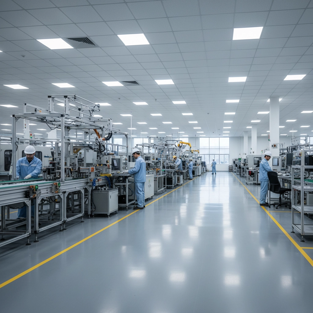 Factory warehouse cleaning