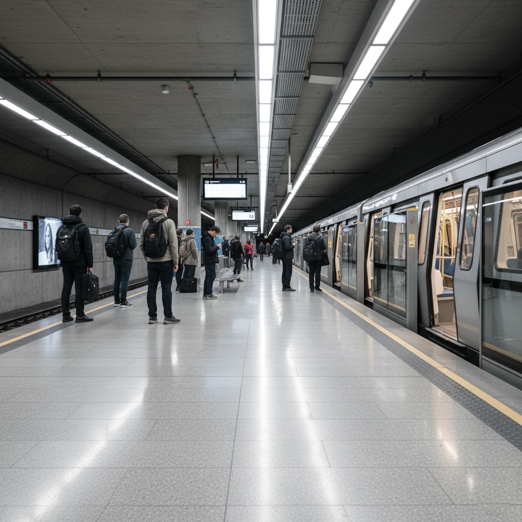 Subway station cleaning