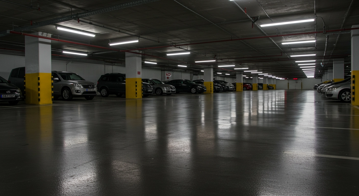 Epoxy-coated Floor Cleaning